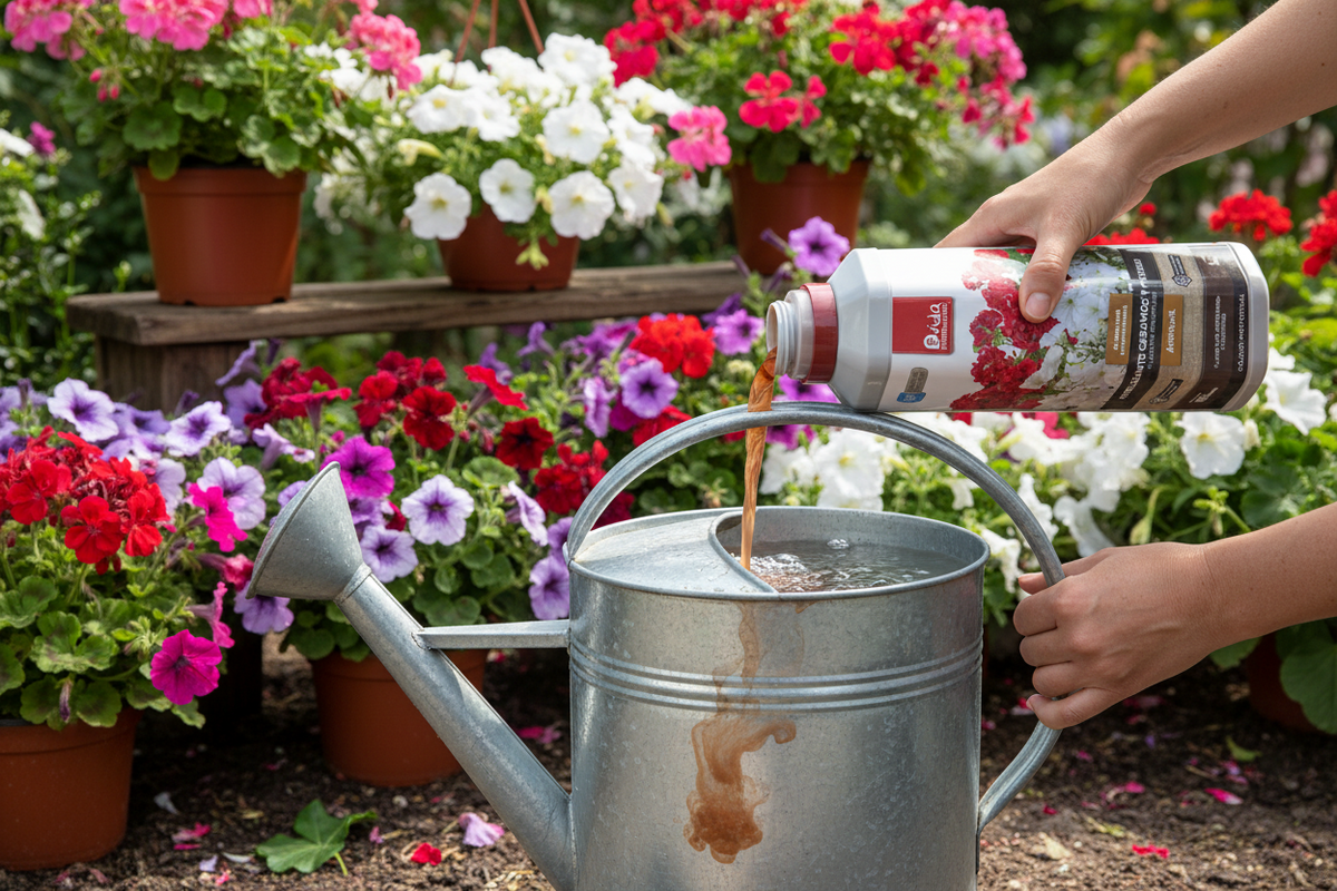Fertilizante geranios y petunias 1 L
