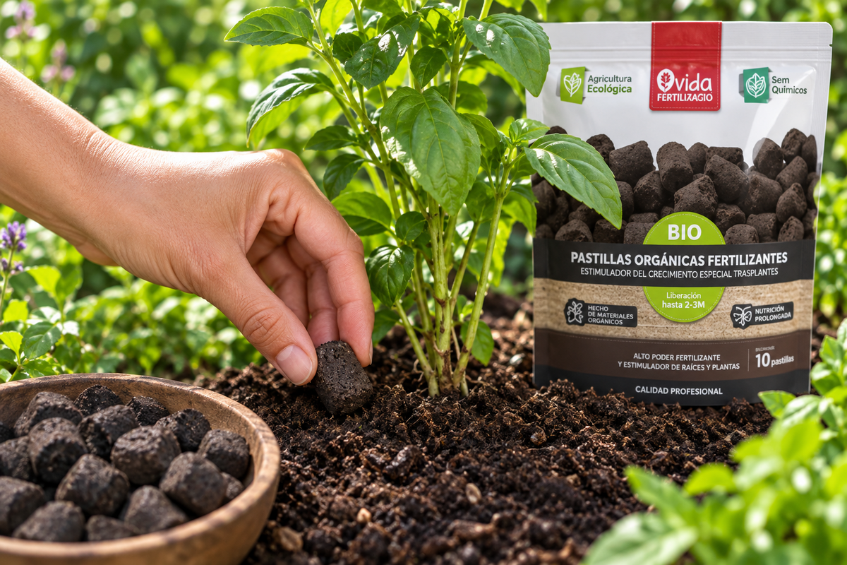 Pastillas orgánicas fertilizantes BIO