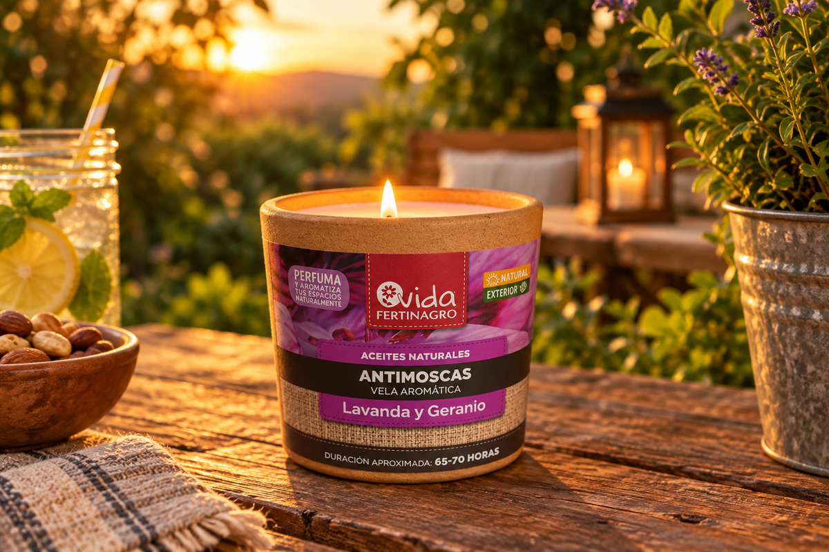 Vela antimoscas de arcilla 300 g