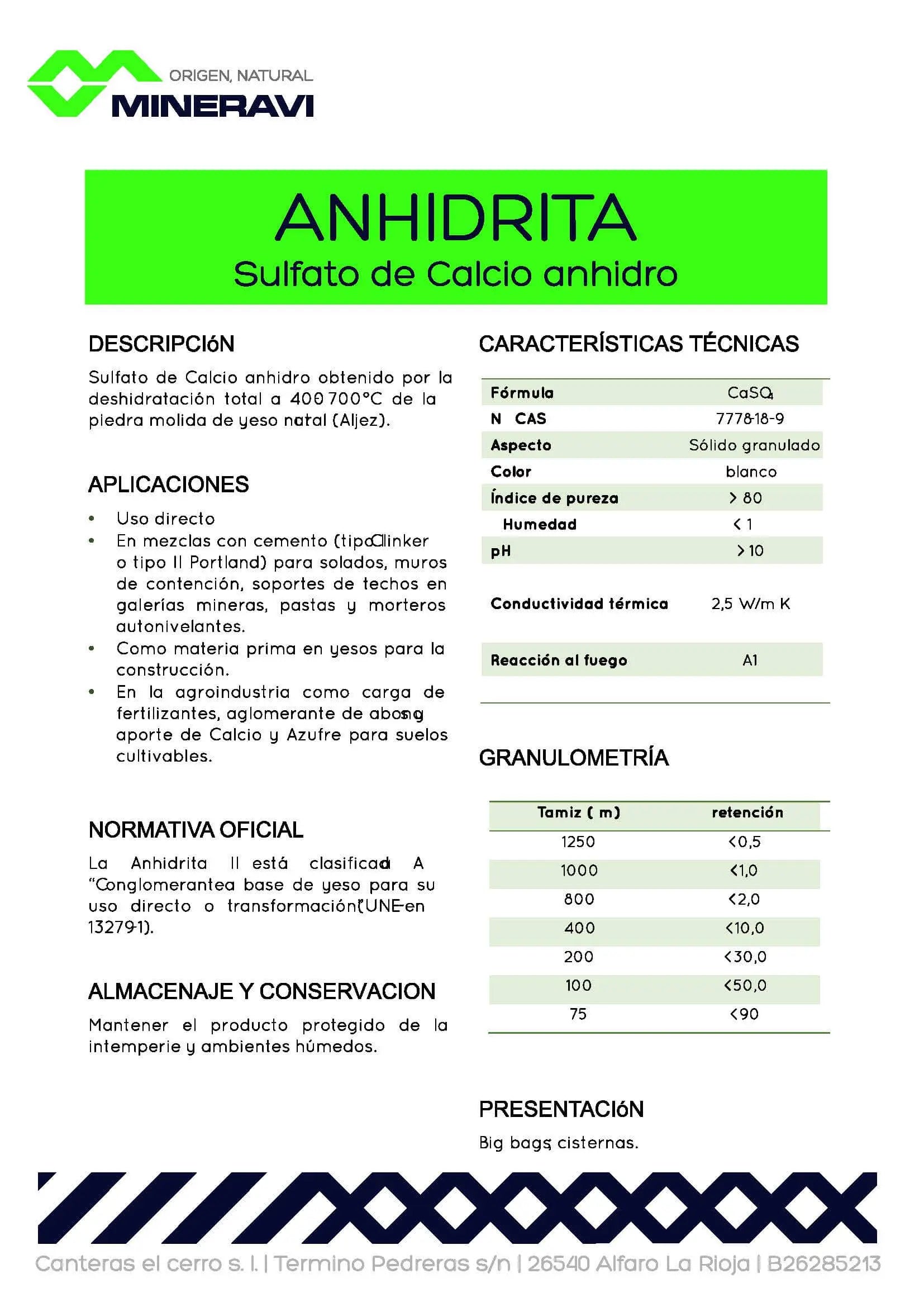 Anhidrita térmica 